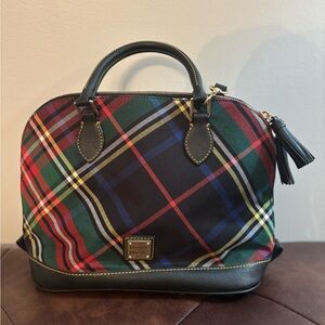 Dooney & Bourke Black and Red Satchel Bag